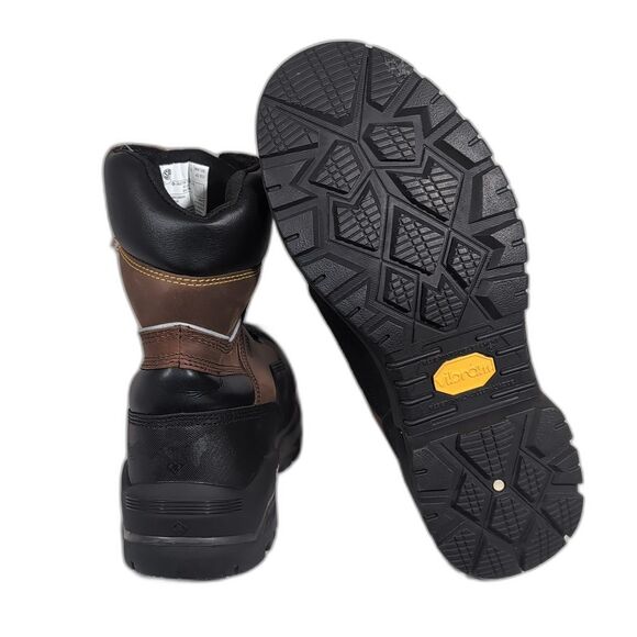 Terra Gantry Work Boots Men's Size 9W Black/Brown Waterproof Composite Toe S973 - Picture 6 of 7